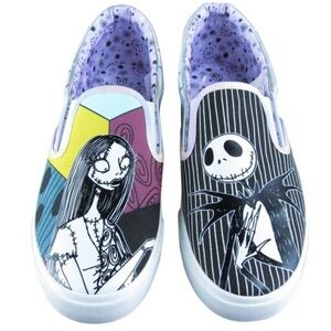 Jack & Sally Nightmare Before Christmas‎ Women Slip-On 11 Multicolor Synthetic